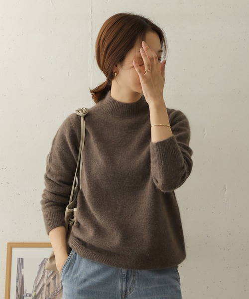 美品　アーバンリサーチドアーズ　ヘアリーニットチュニック　ミント URBAN RESEARCH DOORS（アーバンリサーチドアーズ）の「テープ