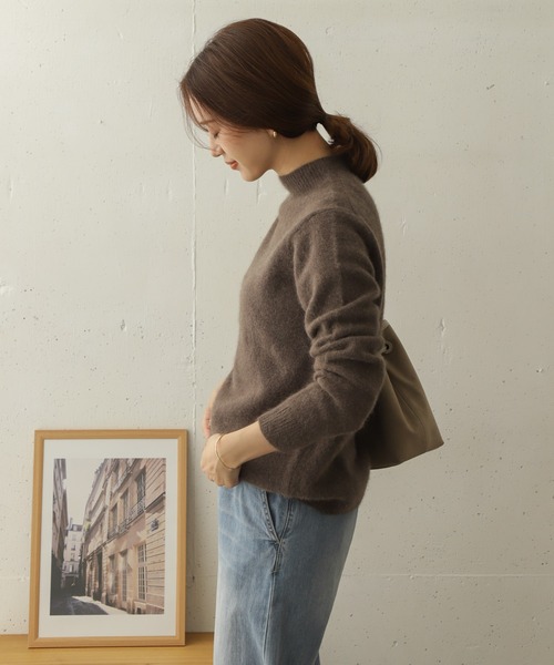 URBAN RESEARCH DOORS（アーバンリサーチドアーズ）の「ヘアリーウールニット∴（ニット/セーター・レディース・ベージュ/ピンク/モカ・ONE）」の17枚目の写真