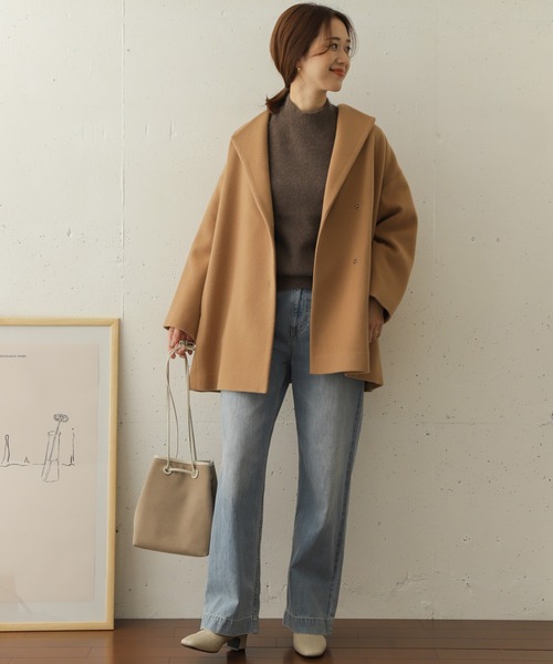 URBAN RESEARCH DOORS（アーバンリサーチドアーズ）の「ヘアリーウールニット∴（ニット/セーター・レディース・ベージュ/ピンク/モカ・ONE）」の20枚目の写真