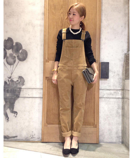 Chico(チコ)の「オーバーオール(サロペット/オーバーオール・レディース・ブルー/ベージュ/ネイビー・FREE)」の2枚目の写真