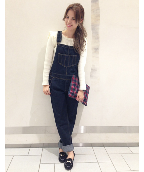 Chico(チコ)の「オーバーオール(サロペット/オーバーオール・レディース・ブルー/ベージュ/ネイビー・FREE)」の15枚目の写真