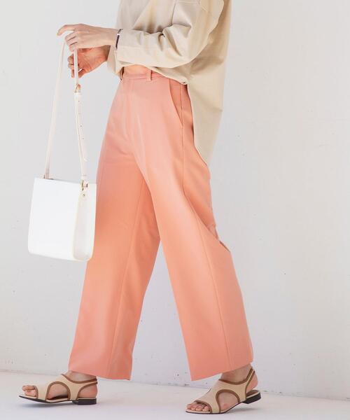 coen（コーエン）の「ツイルセンタープレスストレートカラーパンツ（スラックス・レディース・ベージュ/ブラック/ライトピンク/ライトブルー・LARGE/MEDIUM）」の20枚目の写真