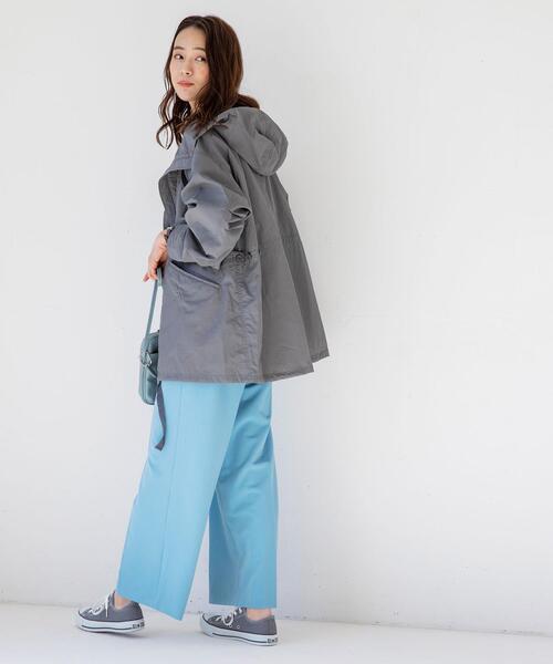 coen（コーエン）の「ツイルセンタープレスストレートカラーパンツ（スラックス・レディース・ベージュ/ブラック/ライトピンク/ライトブルー・LARGE/MEDIUM）」の14枚目の写真