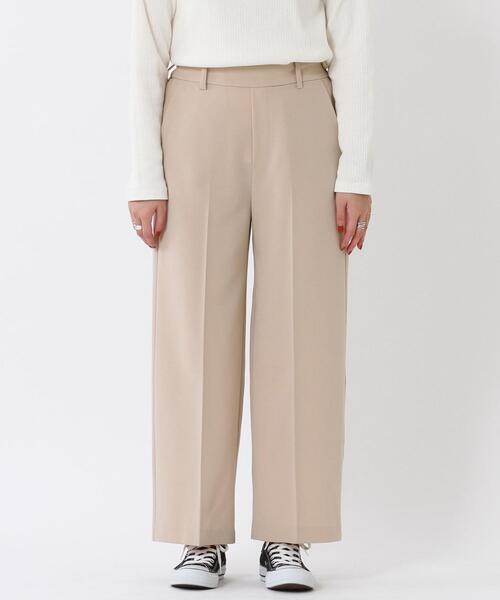 coen（コーエン）の「ツイルセンタープレスストレートカラーパンツ（スラックス・レディース・ベージュ/ブラック/ライトピンク/ライトブルー・LARGE/MEDIUM）」の8枚目の写真