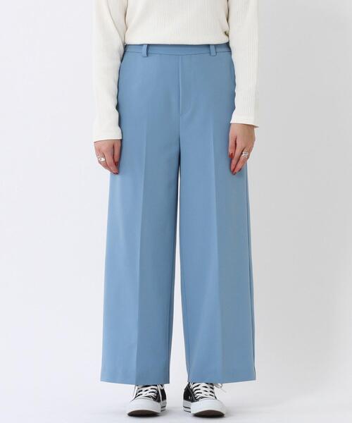 coen（コーエン）の「ツイルセンタープレスストレートカラーパンツ（スラックス・レディース・ベージュ/ブラック/ライトピンク/ライトブルー・LARGE/MEDIUM）」の10枚目の写真