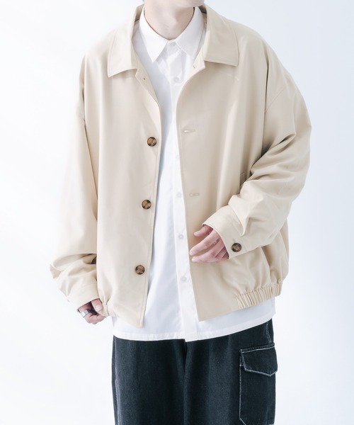 epnok(エプノック)の「バルカラーショートブルゾン(ブルゾン・メンズ・ベージュ/モカ/グレイッシュブルー・MEDIUM/LARGE)」の4枚目の写真