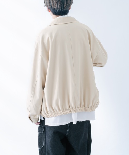 epnok(エプノック)の「バルカラーショートブルゾン(ブルゾン・メンズ・ベージュ/モカ/グレイッシュブルー・MEDIUM/LARGE)」の6枚目の写真