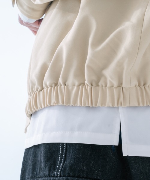 epnok(エプノック)の「バルカラーショートブルゾン(ブルゾン・メンズ・ベージュ/モカ/グレイッシュブルー・MEDIUM/LARGE)」の14枚目の写真