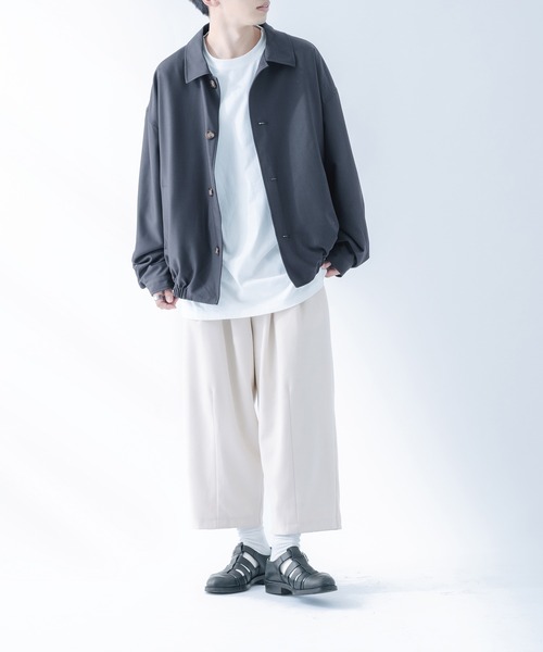 epnok(エプノック)の「バルカラーショートブルゾン(ブルゾン・メンズ・ベージュ/モカ/グレイッシュブルー・MEDIUM/LARGE)」の21枚目の写真