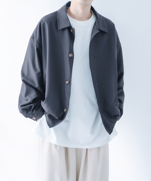 epnok(エプノック)の「バルカラーショートブルゾン(ブルゾン・メンズ・ベージュ/モカ/グレイッシュブルー・MEDIUM/LARGE)」の16枚目の写真
