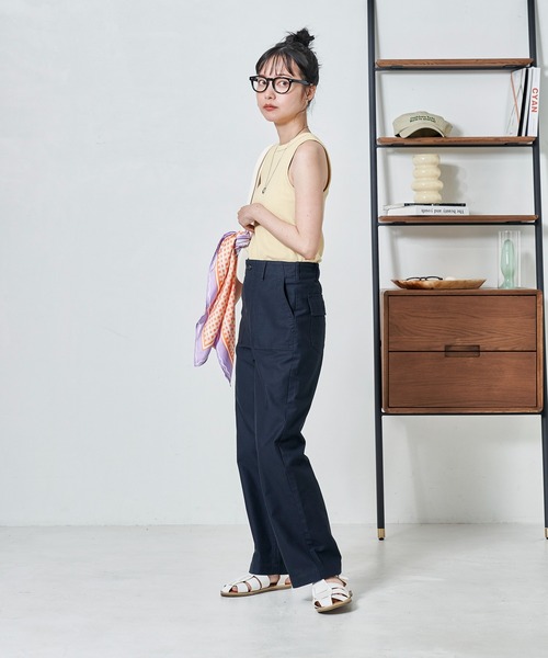 FREAK'S STORE(フリークスストア)の「ワイドベイカーパンツ(その他パンツ・レディース・ブラック/ベージュ/カーキ/ネイビー/グレイッシュベージュ・マルチサイズ)」の22枚目の写真