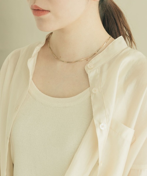 SMELLY（スメリー）の「スリムチェーンネックレス（ネックレス・レディース・ゴールド・-）」の6枚目の写真