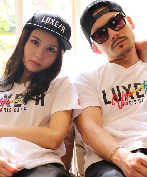 LUXE/R GOLF(ラグジュ ゴルフ)の「(RM)【LUXE/R GOLF】立体 コード 刺繍 ストレート キャップ(キャップ・メンズ・ブラック・FREE)」の4枚目の写真