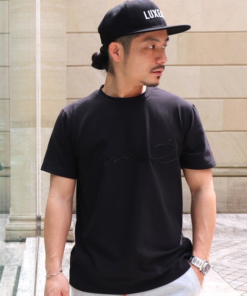 LUXE/R GOLF(ラグジュ ゴルフ)の「(RM)【LUXE/R GOLF】立体 コード 刺繍 ストレート キャップ(キャップ・メンズ・ブラック・FREE)」の6枚目の写真