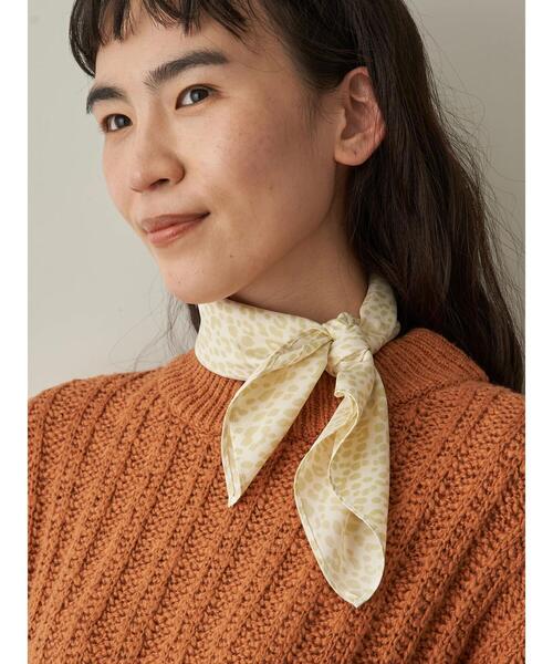 AMERICAN HOLIC（アメリカンホリック）の「ヒョウ柄スカーフ（ストール/ショール・レディース・ブラック/ライトブラウン/ライトカーキ・FREE）」の4枚目の写真