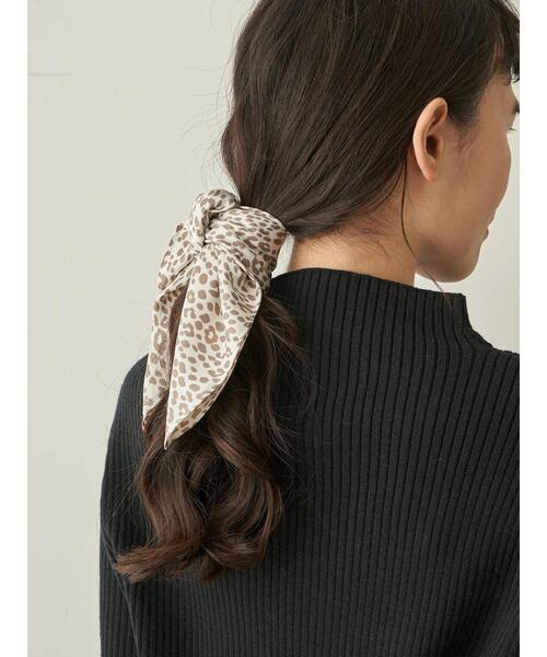 AMERICAN HOLIC（アメリカンホリック）の「ヒョウ柄スカーフ（ストール/ショール・レディース・ブラック/ライトブラウン/ライトカーキ・FREE）」の3枚目の写真