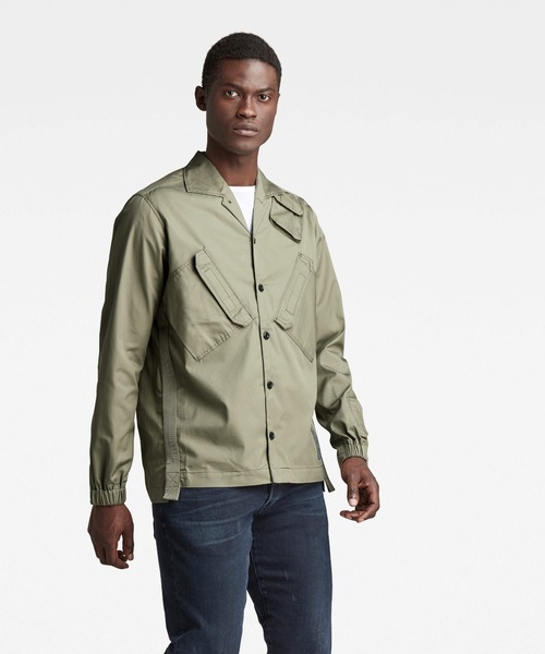 G-STAR（ジースター）の「MULTI SLANT POCKET RELAXED SHIRT（シャツ/ブラウス・メンズ・カーキオリーブ・SMALL/X-SMALL/MEDIUM）」の6枚目の写真