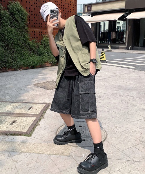 neos（ネオス）の「【neos -addictive design-】ルーズシルエット ツイル フィッシングベスト（ベスト・メンズ・ベージュ/ネイビー/ブラック/カーキ・X-LARGE/MEDIUM/LARGE）」の21枚目の写真