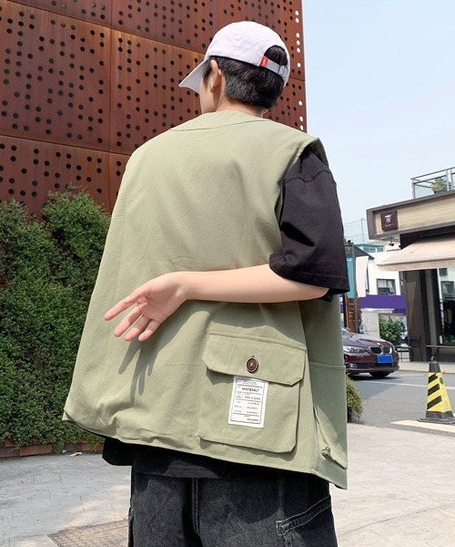 neos（ネオス）の「【neos -addictive design-】ルーズシルエット ツイル フィッシングベスト（ベスト・メンズ・ベージュ/ネイビー/ブラック/カーキ・X-LARGE/MEDIUM/LARGE）」の22枚目の写真