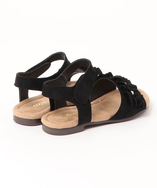 HAKKA KIDS（ハッカキッズ）の「[ジュニアサイズ]ストラップ付きサンダル（サンダル・キッズ・ブラック/ピンク・20.0cm/19.0cm/21.0cm）」の3枚目の写真