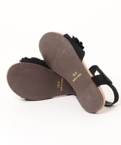 HAKKA KIDS（ハッカキッズ）の「[ジュニアサイズ]ストラップ付きサンダル（サンダル・キッズ・ブラック/ピンク・20.0cm/19.0cm/21.0cm）」の4枚目の写真