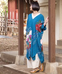 カヤ】夏華二部式浴衣 UV羽織＆ワンピース2点セット（浴衣）｜カヤ