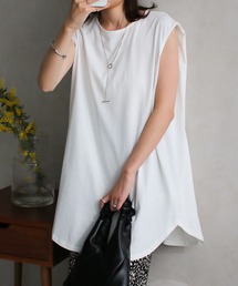 Social GIRL | ノースリーブチュニックTシャツ(Tシャツ/カットソー)