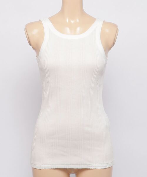 YOUNG&OLSEN The DRYGOODS STORE(ヤングアンドオルセン)の「【YOUNG & OLSEN The DRYGOODS STORE】/RANDOM RIB BACKWARDS TANK(Tシャツ/カットソー・レディース・ホワイト/ブラック/カーキ/ピンク系その他・1/2)」の2枚目の写真