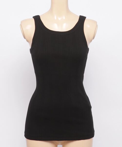 YOUNG&OLSEN The DRYGOODS STORE(ヤングアンドオルセン)の「【YOUNG & OLSEN The DRYGOODS STORE】/RANDOM RIB BACKWARDS TANK(Tシャツ/カットソー・レディース・ホワイト/ブラック/カーキ/ピンク系その他・1/2)」の3枚目の写真