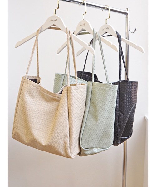 JUMELLE(ジュメロ)の「フラットトートバッグ(トートバッグ・レディース・ブラック/ベージュ/グリーン・FREE)」の15枚目の写真