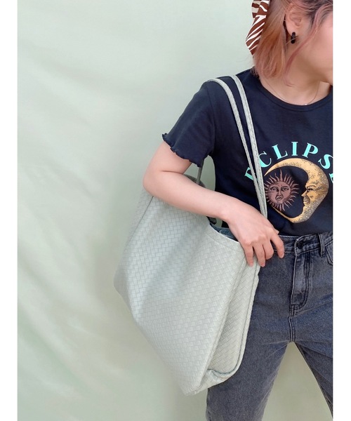 JUMELLE(ジュメロ)の「フラットトートバッグ(トートバッグ・レディース・ブラック/ベージュ/グリーン・FREE)」の14枚目の写真