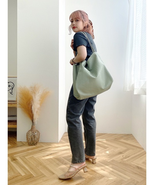 JUMELLE(ジュメロ)の「フラットトートバッグ(トートバッグ・レディース・ブラック/ベージュ/グリーン・FREE)」の18枚目の写真