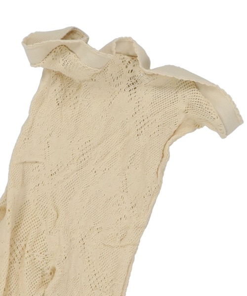 SPINNS（スピンズ）の「レースタイツ C（タイツ/ストッキング・レディース・アイボリー・ONESIZE）」の4枚目の写真