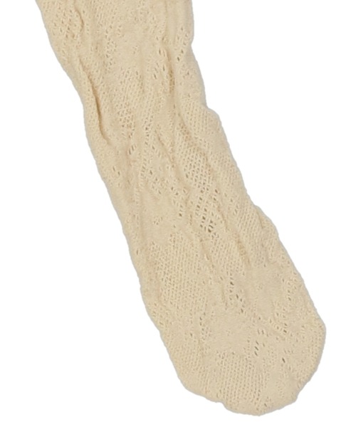 SPINNS（スピンズ）の「レースタイツ C（タイツ/ストッキング・レディース・アイボリー・ONESIZE）」の5枚目の写真