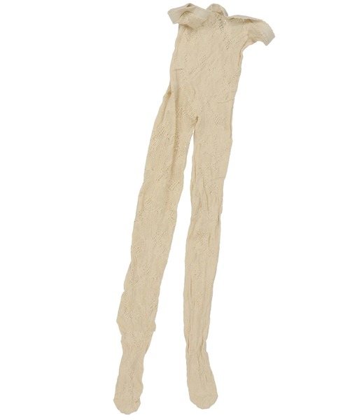 SPINNS（スピンズ）の「レースタイツ C（タイツ/ストッキング・レディース・アイボリー・ONESIZE）」の3枚目の写真