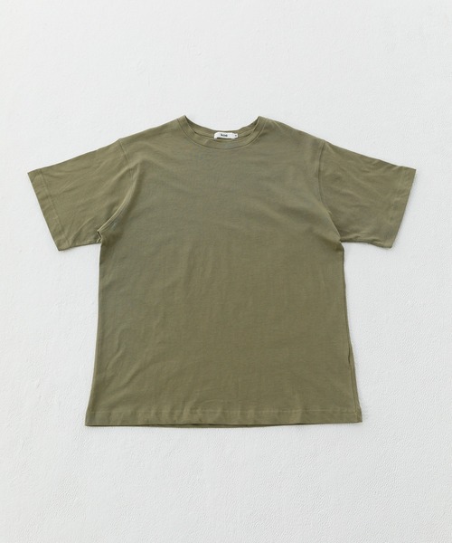 koe（コエ）の「抗菌防臭オーガニックコットンクルーネックＴシャツ*（Tシャツ/カットソー・レディース・ライトベージュ/サックスブルー/ライトグレー/ホワイト/ピンク/イエロー/ライトカーキ/ブラック・L/M/S）」の5枚目の写真