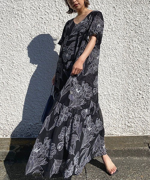 CREDONA（クレドナ）の「リバーシブルボタニカルOP（ワンピース