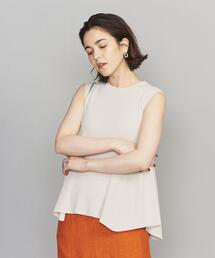 BEAUTY&YOUTH UNITED ARROWS | BY クルーネックフレアノースリーブニット -ウォッシャブル-(ニット/セーター)