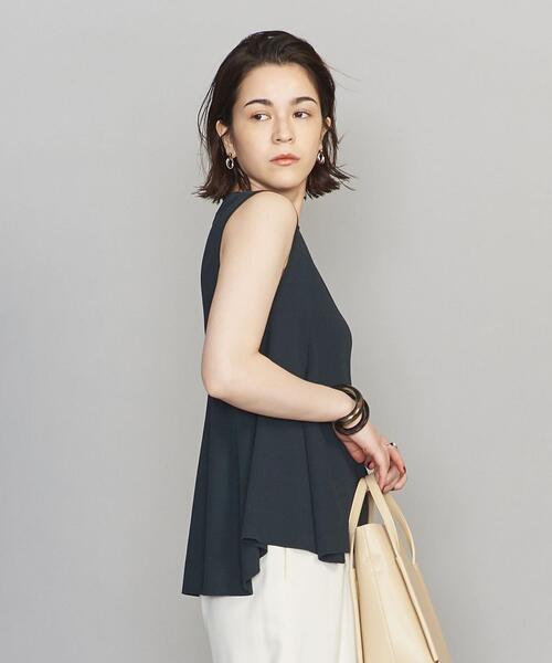 BEAUTY&YOUTH UNITED ARROWS（ビューティーアンドユースユナイテッドアローズ）の「BY クルーネックフレアノースリーブニット -ウォッシャブル-（ニット/セーター・レディース・ダークグリーン/ベージュ/ライトグレー・FREE）」の19枚目の写真