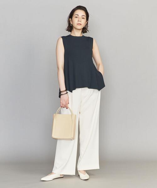 BEAUTY&YOUTH UNITED ARROWS（ビューティーアンドユースユナイテッドアローズ）の「BY クルーネックフレアノースリーブニット -ウォッシャブル-（ニット/セーター・レディース・ダークグリーン/ベージュ/ライトグレー・FREE）」の20枚目の写真