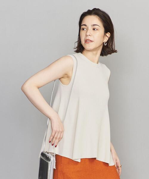 BEAUTY&YOUTH UNITED ARROWS（ビューティーアンドユースユナイテッドアローズ）の「BY クルーネックフレアノースリーブニット -ウォッシャブル-（ニット/セーター・レディース・ダークグリーン/ベージュ/ライトグレー・FREE）」の21枚目の写真