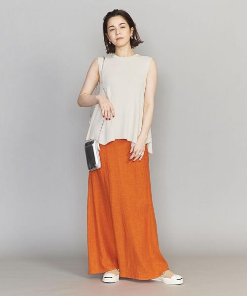 BEAUTY&YOUTH UNITED ARROWS（ビューティーアンドユースユナイテッドアローズ）の「BY クルーネックフレアノースリーブニット -ウォッシャブル-（ニット/セーター・レディース・ダークグリーン/ベージュ/ライトグレー・FREE）」の22枚目の写真