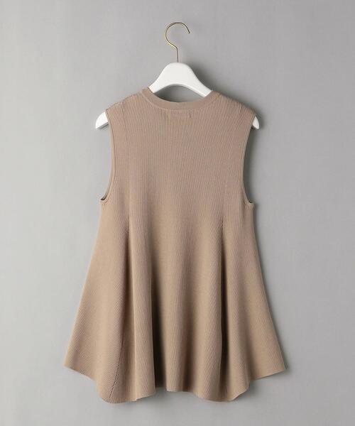 BEAUTY&YOUTH UNITED ARROWS（ビューティーアンドユースユナイテッドアローズ）の「BY クルーネックフレアノースリーブニット -ウォッシャブル-（ニット/セーター・レディース・ダークグリーン/ベージュ/ライトグレー・FREE）」の14枚目の写真