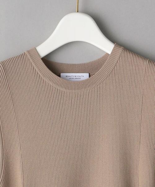 BEAUTY&YOUTH UNITED ARROWS（ビューティーアンドユースユナイテッドアローズ）の「BY クルーネックフレアノースリーブニット -ウォッシャブル-（ニット/セーター・レディース・ダークグリーン/ベージュ/ライトグレー・FREE）」の15枚目の写真