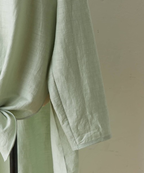 BEARDSLEY（ビアズリー）の「前結びチュニックブラウス（シャツ/ブラウス・レディース・ピンク/グリーン・FREE）」の16枚目の写真