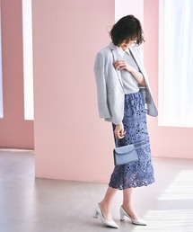 RUIRUE BOUTIQUE（ルイルエブティック）の「レース切り替えタイトスカート（スカート・レディース）」
