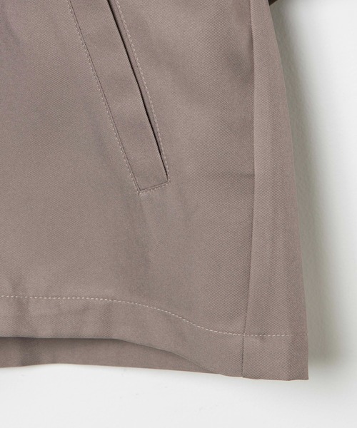 WEGO（ウィゴー）の「WEGO/ノーカラーZIPビッグシルエットシャツ（シャツ/ブラウス・メンズ・グレー系その他/ブラック・LARGE/MEDIUM）」の20枚目の写真