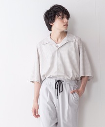 UNIIT（ユニット）の「【UNIIT】ドレープオープンカラー（開襟）シャツ ドルマンスリーブ（シャツ/ブラウス・メンズ）」