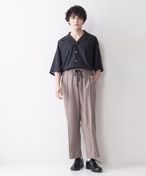 UNIIT（ユニット）の「【UNIIT】ドレープオープンカラー（開襟）シャツ ドルマンスリーブ（シャツ/ブラウス・メンズ・ブルー/グレー/ブラック系その他/ホワイト/ブラック/ワイン/ベージュ/その他/サックスブルー/ミント・MEDIUM/LARGE）」の11枚目の写真