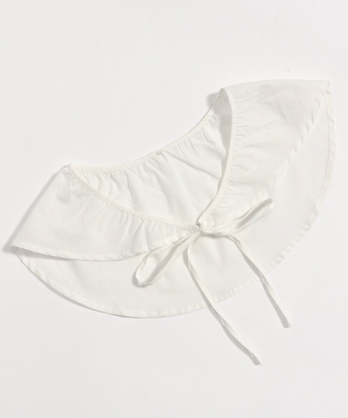 niko and...（ニコアンド）の「付け襟付きボーダービッグプルオーバー（Tシャツ/カットソー・レディース・ネイビー/ベージュ/グリーン・MEDIUM/LARGE）」の7枚目の写真